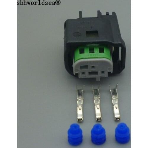 Shhworldsea 3 pin car waterproof auto connector radar sensor plug 0.6 female Radar sensor plug For BMW 968402-1
