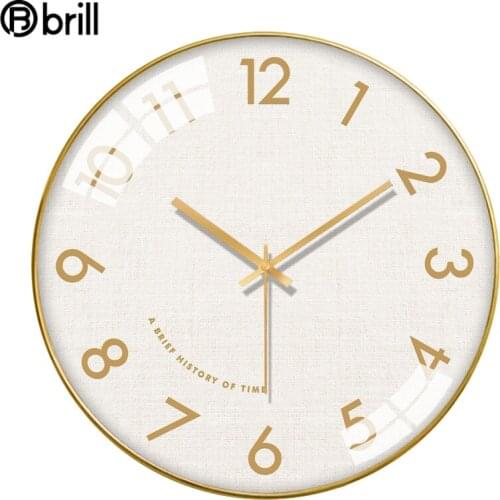 Nordic Modern Wall Clock Metal Silent Kitchen Living Room Large Clocks Home Decor Reloj Grande De Pared Farmhouse Decor Gift