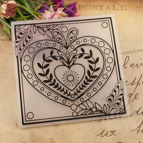 ZFPARTY Love Plastic Embossing Folders for DIY Scrapbooking Paper Craft/Card Making Decoration Supplies