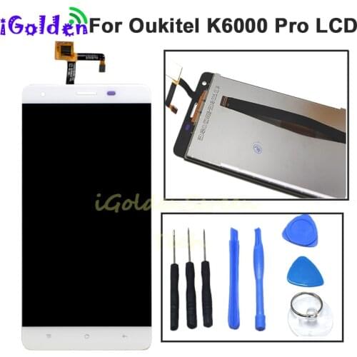 LCD Screen For Oukitel K6000 Pro LCD Display Touch Screen Digitizer Assembly Mobile Phone LCDS k 6000 pro k6000pro Replace parts