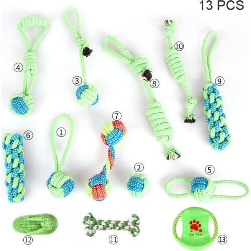 10 Sets Interactive Dog Chew Rope Toy Puppy Teeth Cleaning Toys For Dogs Outdoor Traning Playing Safe Pet Supplies Wholesale E1