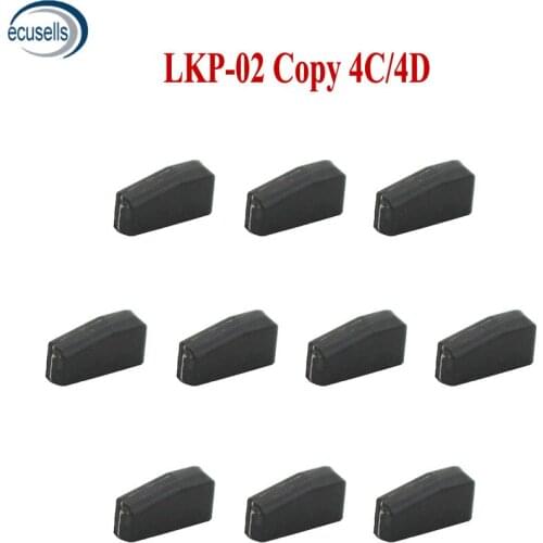 10PCS/LOT, New LKP-02 Car Key Blank Chip for 4C Programmer Can Program/Copy 4C/4D