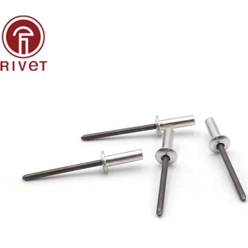 15973 100PCS M3.2*6/7/8/9/10/11/13/14/18 Rivets Remaches Aluminum Steel Closed End Blind Rivets Round Dome Head Rivet Fasteners