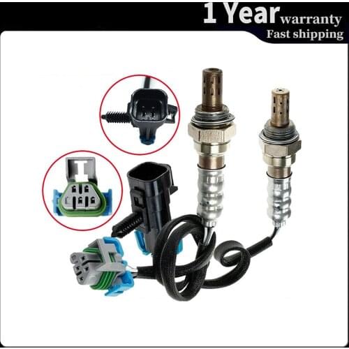 2Pcs 4 Wires Lambda Oxygen O2 Sensor Upstream Downstream For 2008-2010 Pontiac G6 2.4L Replacement parts 234-4242 234-4250