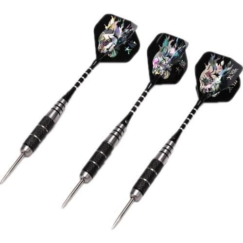 3pcs All Metal Stainless Iron Black Professional Darts 22g Safty Darts Needle