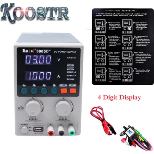 30V 5A CNC DC Power Supply 4 Bits Adjustable Digital Display Phone Repair Voltage Regulator Laboratory Power Supply Kaisi-3005