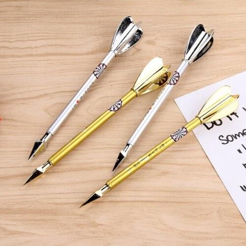 50PCS Creative New Style Writing Stationery Darts Gel Pen Plastic Students Signing Pen Kawaii School Supplies