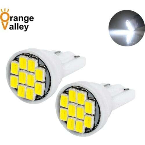 500PCS Super Bright T10 194 W5W 168 10 SMD LED 1206 Interior Car Interior Lighting Clearance Lights Marker Lamps Blub DC12V