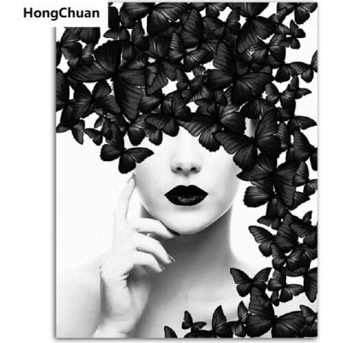 Abstract Woman 5D Square/Round Diamond Embroidery Art Mosaic Cross Diamond Painting Home Decoration Mural New Year Gift