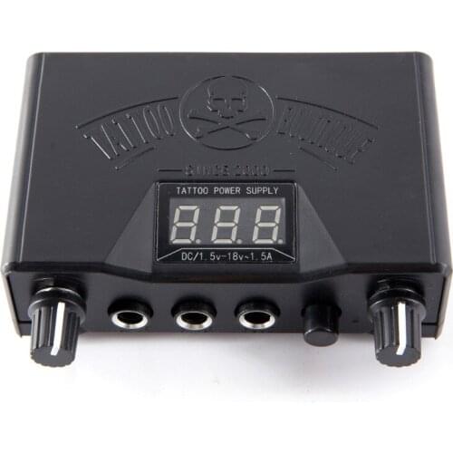 New Black Double Dual LED 3 Digital Display Tattoo Power Supply for Tattoo Machine Permanent Makeup Power Supply Tattoo
