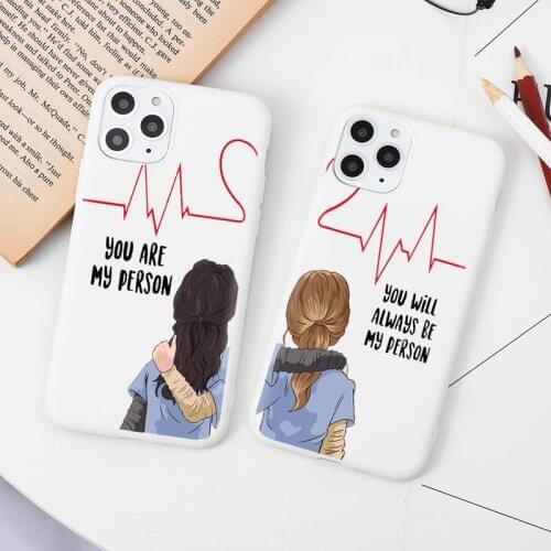 Phone Case Greys Anatomy You are my person For iPhone 11 Pro Max 5 6S 7 8 Plus X XS Max XR SE 2020 white TPU Soft silicone Cover