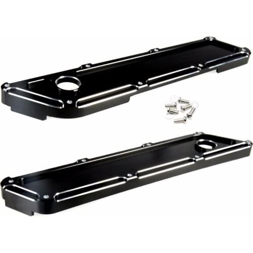 Black Slope Cut Saddlebag Latch Covers For Harley Touring Electra Glide Street Glide Road King 2014-2018