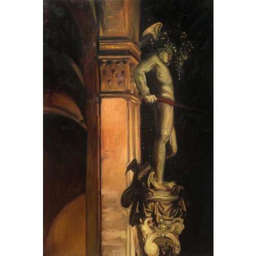 Pictures of Abstract Painting Wall Decor John Singer Sargent Statue of Perseus by Night, 1902 No Framed Painting Hand-painted