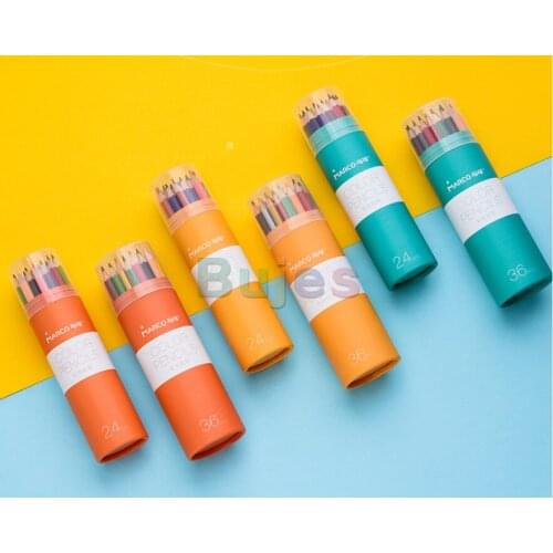 Marco 24/36 color La pure pure series of basic painting oil color lead beginners hand drawn student color pencil Cylinder suit