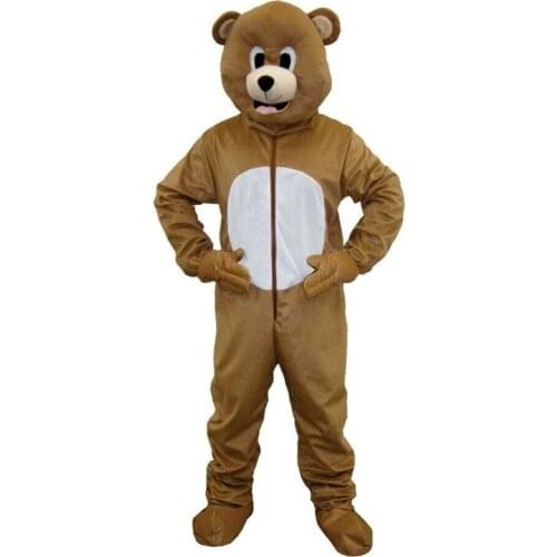 Cute Brown Bear Mascot Costume Cosplay Furry Suits Party Game Fursuit Cartoon Dress Outfits Carnival Halloween Xmas Easter