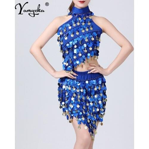 Sexy y2k Backless Two pieces Sequin Summer party mini dress women vintage bodycon prom dresses wrap Latin Dance dress sets 2021
