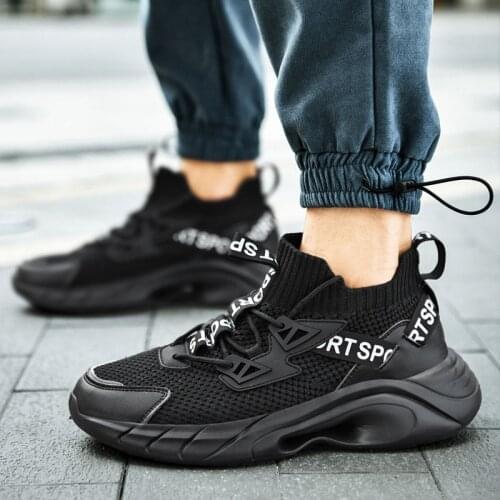 Men Casual Shoes Designer Sock Sneakers Mens Trainers 2021 Fashion Sport Breathable White Man Shoes High Quality Tenis Masculino