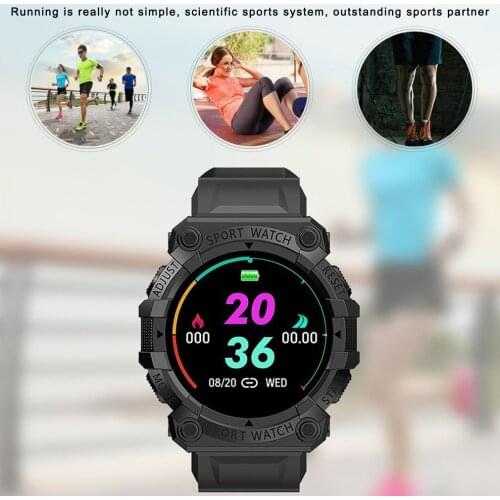 New FD68S 1.44" Smart Watch Men Womens Touch Screen Smartwatches Heart Rate Wireless Fitness Wristwatch Sport Smartwatch