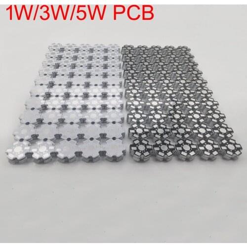 100pcs 1W 3W 5W Heat Sink LED Aluminum Base Plate PCB Board Substrate 20mm Star Kit DIY Cooling Heatsink 20 mm for 1 3 5 W Watt