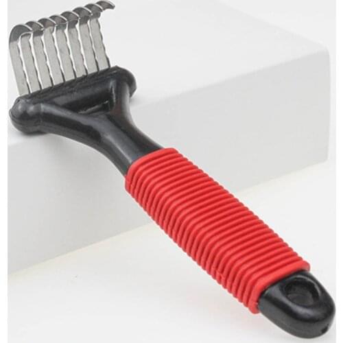 Pets Grooming Hair Removal Comb Knot Cutter Brush Double Sided Cat Dog Grooming Shedding Tool Long Curly Hair Cleaner Comb