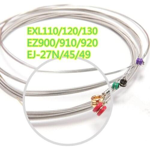 10 Sets Electric Guitar Strings EXL110-130 Acoustic Guitar Strings EZ900-920 Classic Guitar Strings EJ27N-49 With Retail Package