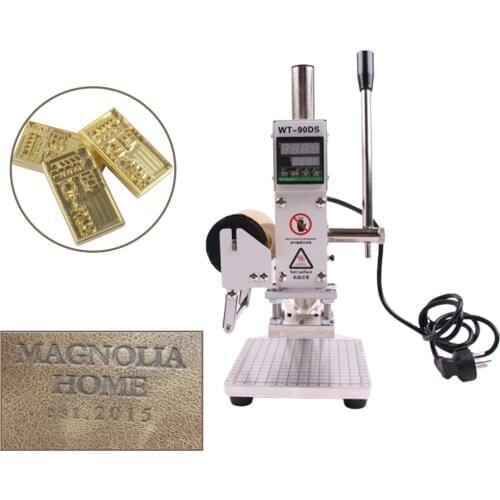 SWANSOFT stamping machine paper manual wood custom logo embossing hot foil digital WT-90DS model