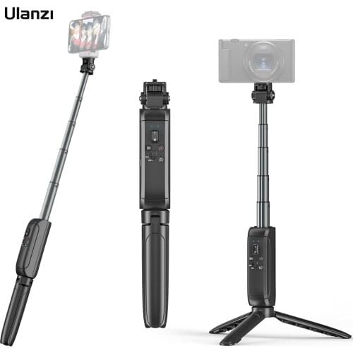 Ulanzi MT-40 Extendable Selfie Stick Tripod Handheld Photography Bracket Tripod Stand for Vlog Selfie Live Video Selfie Stick