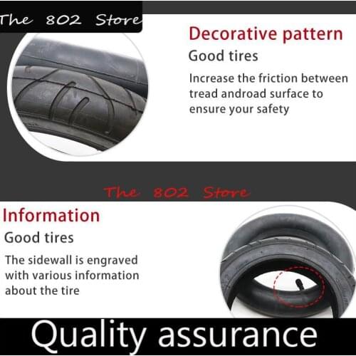 10x2 thickened pneumatic outer tyre and inner tube With 0 ° valve for Scooter Balancing Hoverboard self Smart Balance