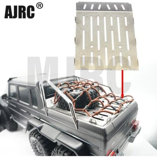 Stainless Steel Trunk Plate Carrier Platform Tail Cover for TRAXXAS TRX-6 G63 6X6 RC Crawler Car Upgrade Parts Accessories