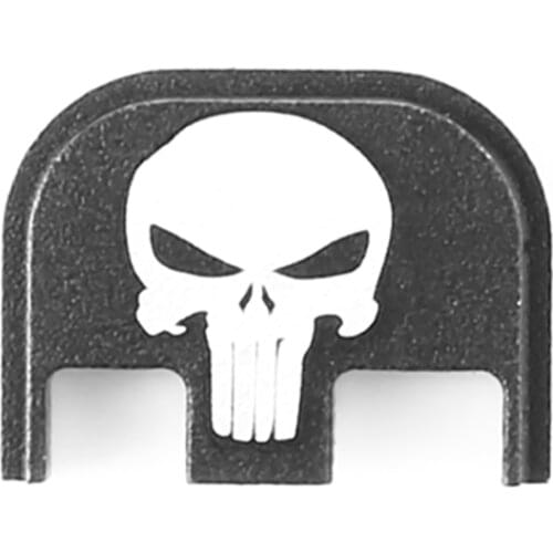 Magorui Rear Cover Slide Back Plate for Glock G17 19 20 21 22 23 24 25 26 40 41 Gen 5 Rear Slide Plate Cover Skull USFlag Cross