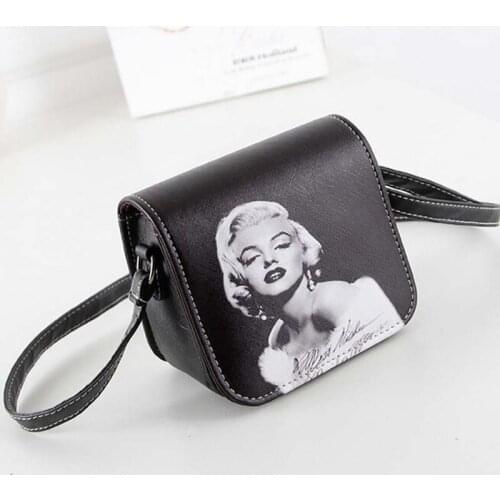 Pu Leather Women Shoulder Bag 3D Printed Purse Small Size Crossbody Bag Girls Flap Bolsos Luxury Small Square Messenger Bag