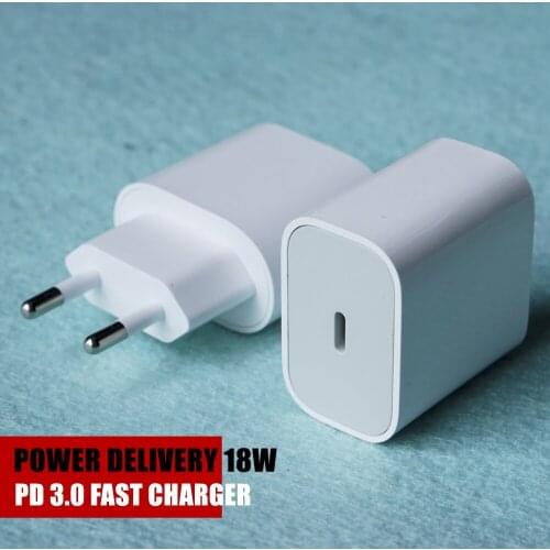 18W PD Quick Charge Adapter For iPhone 8 Plus X Xs 11 Pro Max EU US QC4.0 Fast Charger For Huawei Mata 30 20X Nova 5T 3 P smart