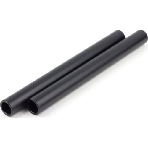 8" inch 20cm Long 19mm Diameter Aluminium Rod Tube Rail fr Camera Rig Armor Cage Support Rail System Follow Focus Matte Box
