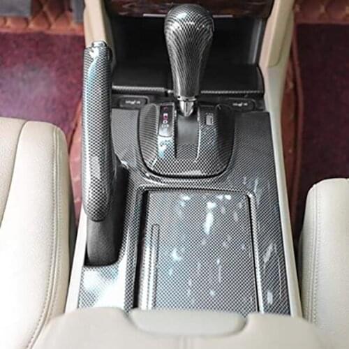 Car Gear Shift Panel Knob Cover Hand Brake Sticker Trim LHD Fit for Honda Accord 8Th 2008-2013