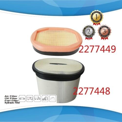 CA4996 2277449 Channel Flow Air Element Air Filter 227-7449 2277449 + 227-7448 2277448 Kit for CA T 2277448 2934053