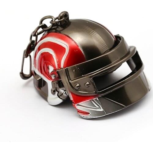 HSIC PUBG Keychain Big Size 3D Openable Helmet Playerunknowns Battlegrounds Cosplay Coloful Props Keyring Game Fans llaveros