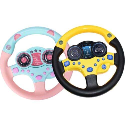 Simulation Steering Wheel Toys, Simulated Driving Pretend Play Toy Steering Wheel for Kids and Toddlers