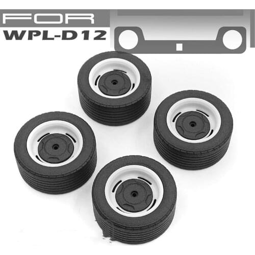 Toy Car WPL-D12 D12 Rc Drift Wheel + Tire