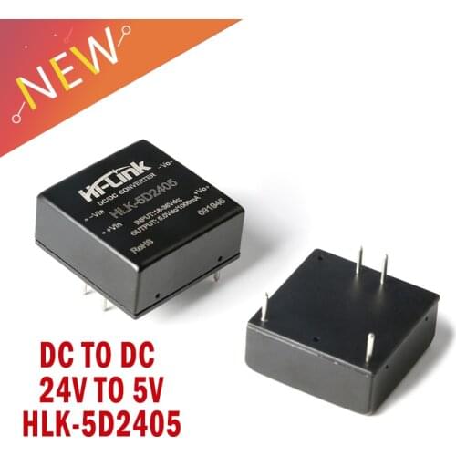 DC to DC 5W DC Isolated Power Supply Module HLK-5D2405 24V to 5V 1A DCDC Wide Voltage Converter