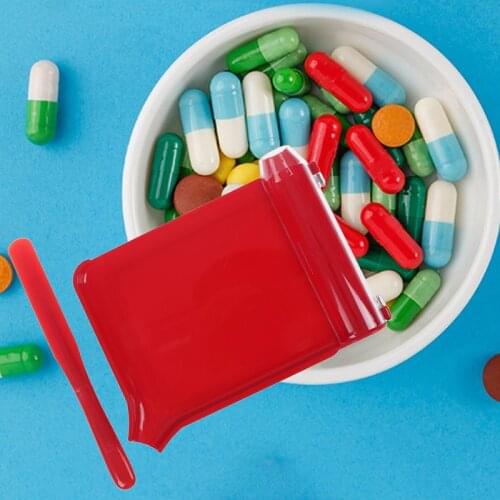 Red Pills Counting Tray Pills Counter Dispenser Pharmacy Doctor Pharmacists Tool 18.5*13.5cm