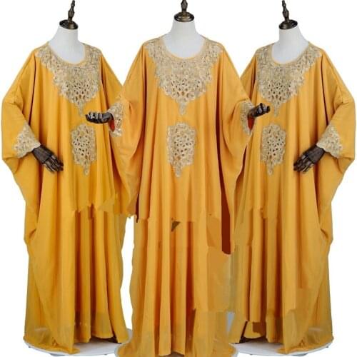 Summer African Women O-neck Plus Size Long Dress Women Abaya African Dresses for Women Plus Size Clothing for Women