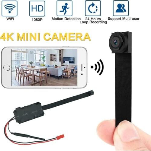 HD 4K 1080P Mini Wifi Camcorde Portable P2P Remote Control Wireless Camera Micro Small Motion Detection Sport DV Support Hidden