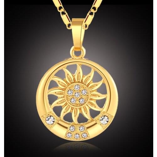 Muslim Women Sun Necklace Islam Allah Pendant Necklace Jewelry
