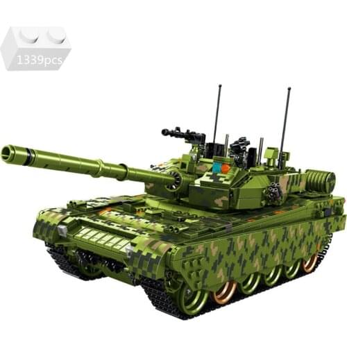 2021 NEW Military Series TJ101 Type 99 Main Battle Tank Classic Model Building Blocks Kit Bricks Education Toys For Children