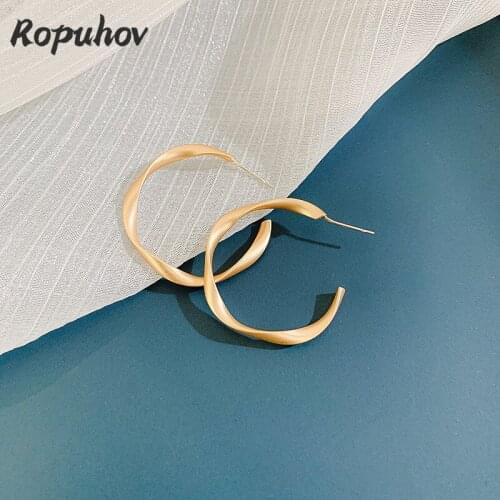 Ropuhov 2021 New Arrival Korean Trendy Dangle Earings Fashion Jewelry for Women Boho Earrings Ring