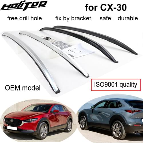 OE roof rail roof rack roof bar for Mazda CX-30 CX30 2020 2021,oxidized aluminum,original model, fix by bracket, safe & stable
