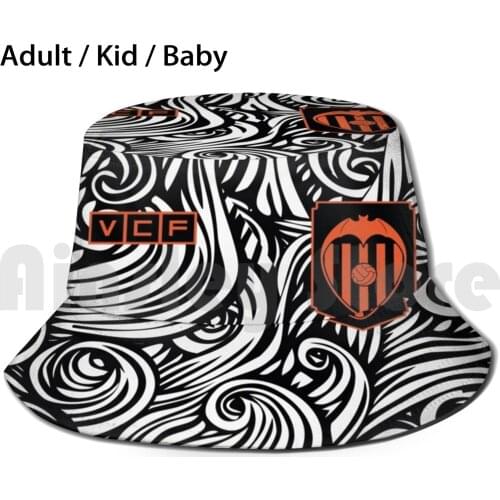 Vcf Bucket Hat Adult kid baby Beach Sun Hats Vcf Club Calcio Fútbol Football Soccer Euro Club Liga España Spain