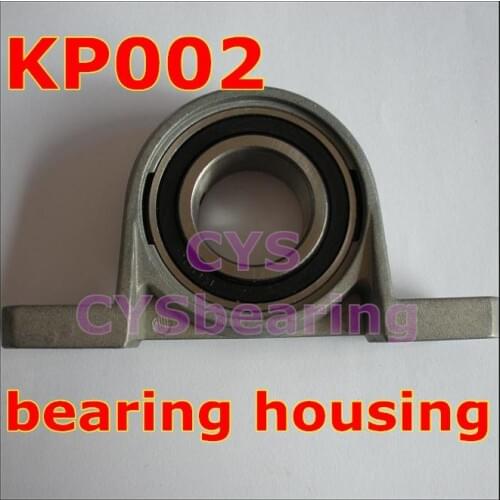 15mm shaft Zinc Alloy mounted bearings KP002 pillow block bearing housing