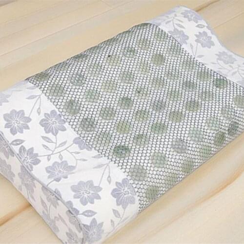 Pure natural jade neck pillow selected fine jade, grain by pure manual polishing, closely packed, comprehensive health care effe