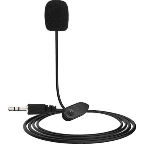 Mini Portable Lavalier Microphone Condenser Clip-on Lapel Mic With 3.5mm Type-C Wired Microfon For PC Laptop Phone Audio Studio